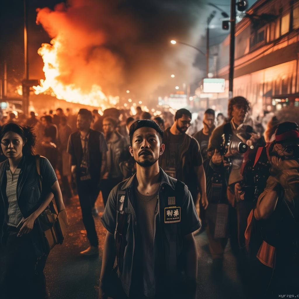 直男财经抵达洛杉矶骚乱现场案例研究